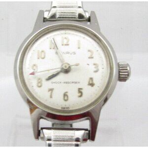 Vtg Women Benrus Hand Wind Analog 20mm Round Watch (H541)